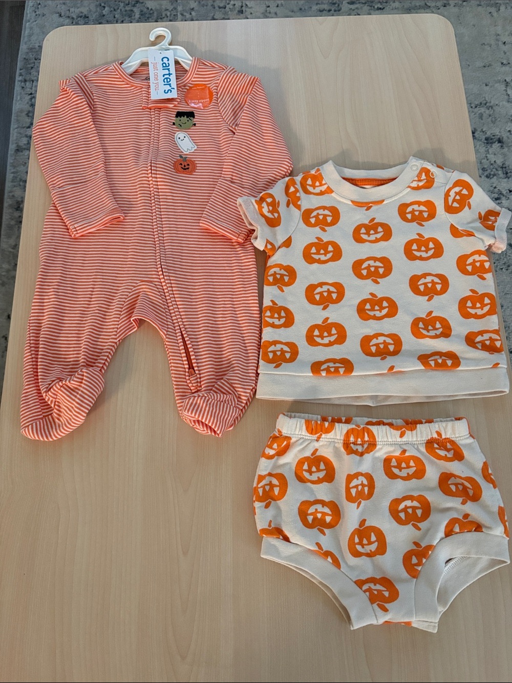 NEW Baby 3 Month Lot Halloween Outfits Carters Cat & Jack Gender Unisex Boy Girl